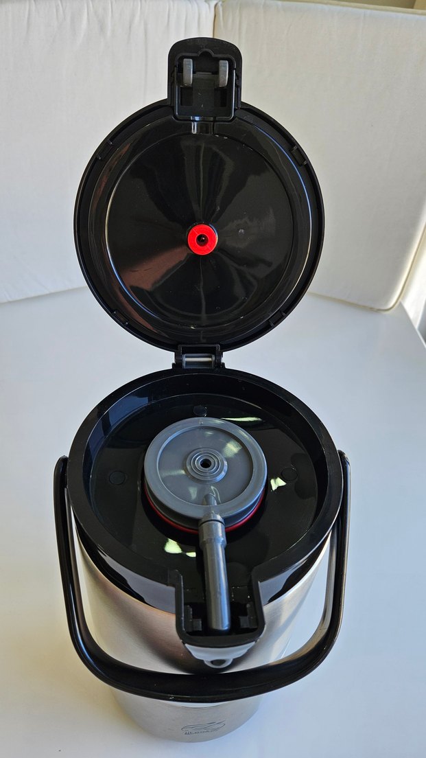 2.5 Lt Cam Hazneli Pompalı Cooker Termos - Görsel 2