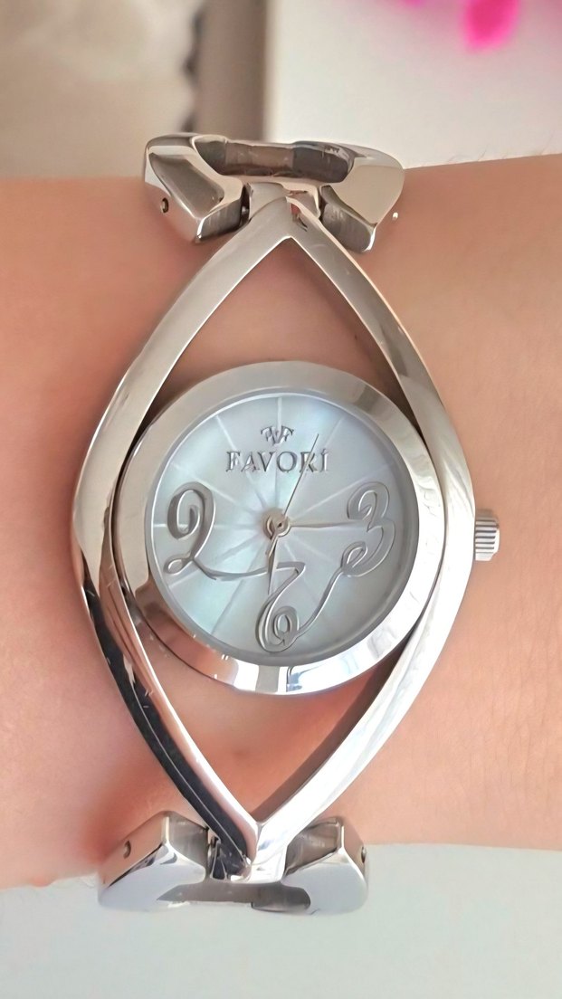 Favori Metal Kordon Kadın Kol Saati - Görsel 5