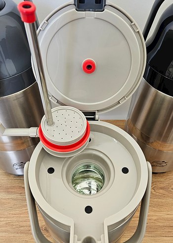 1.7 Lt Cam Hazneli Pompalı Cooker Termos - Görsel 5