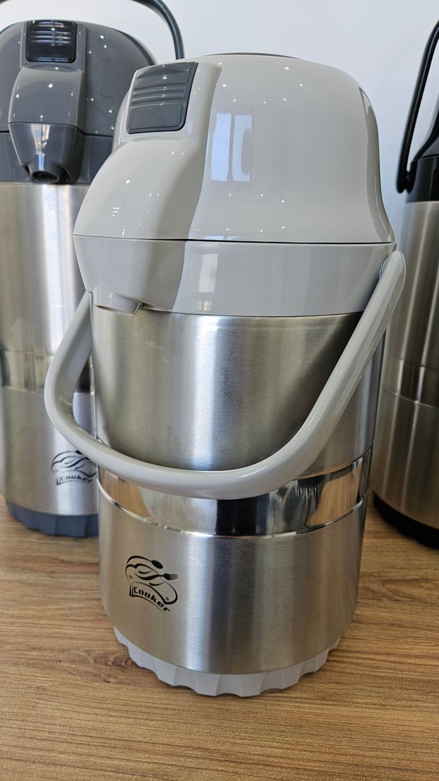 1.7 Lt Cam Hazneli Pompalı Cooker Termos - Görsel 2