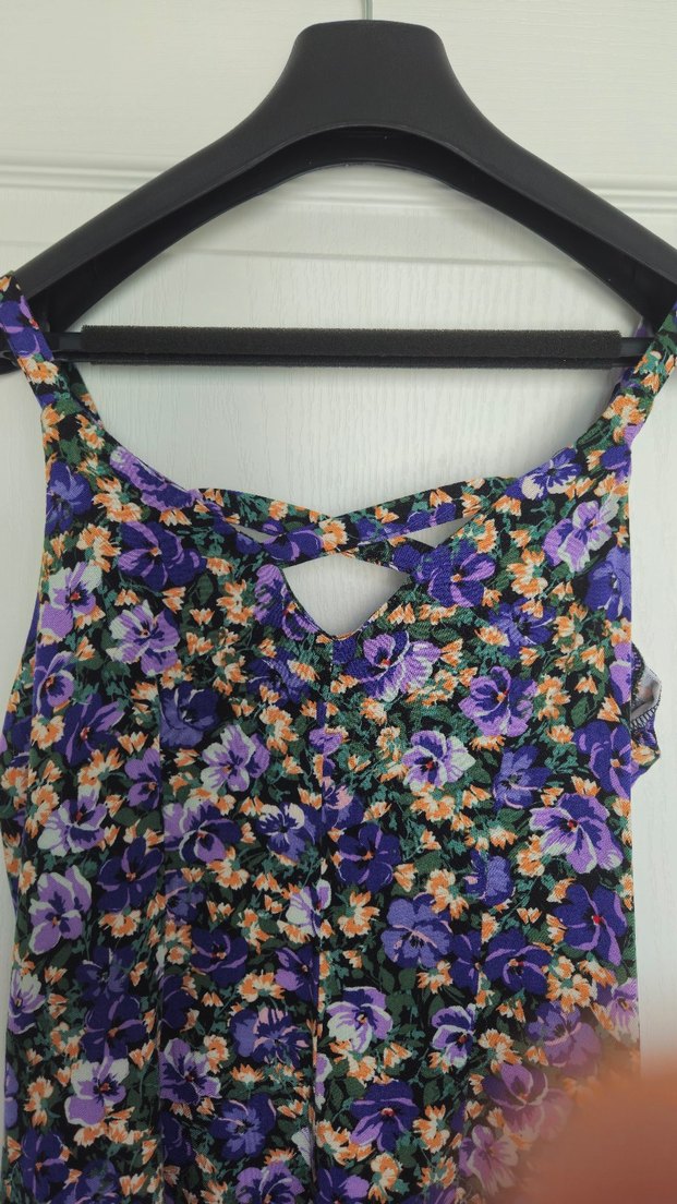  LCW Askılı Viskon Yazlık Elbise - Görsel 5