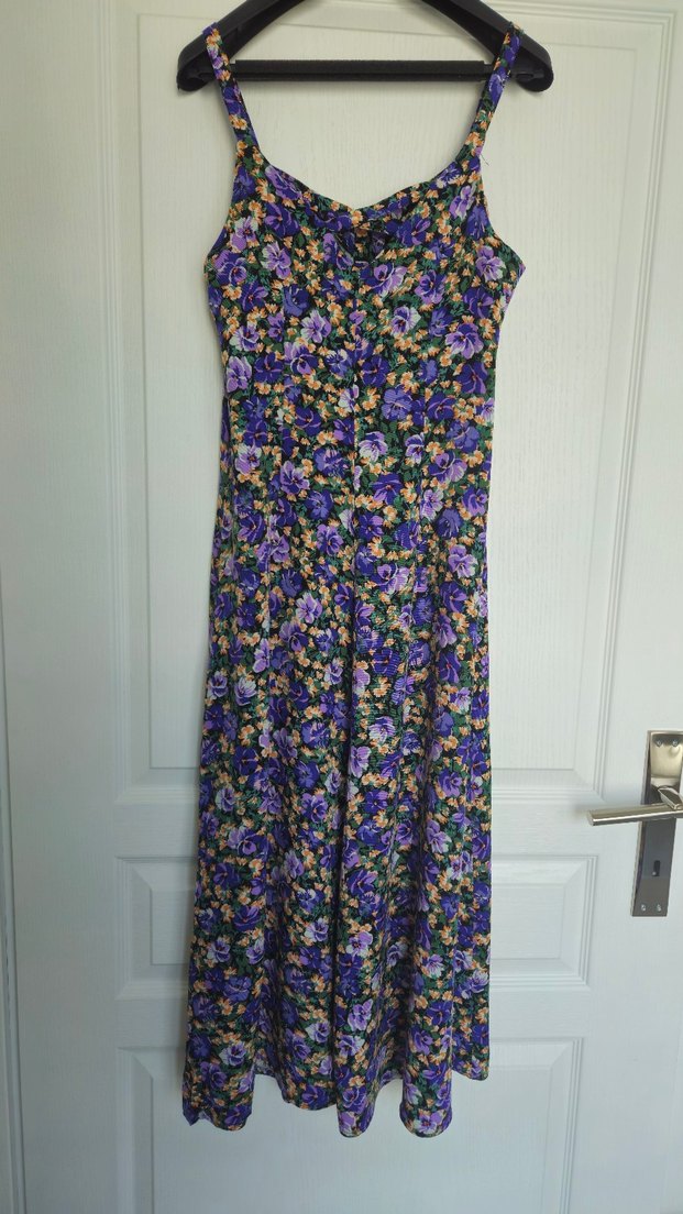  LCW Askılı Viskon Yazlık Elbise - Görsel 3