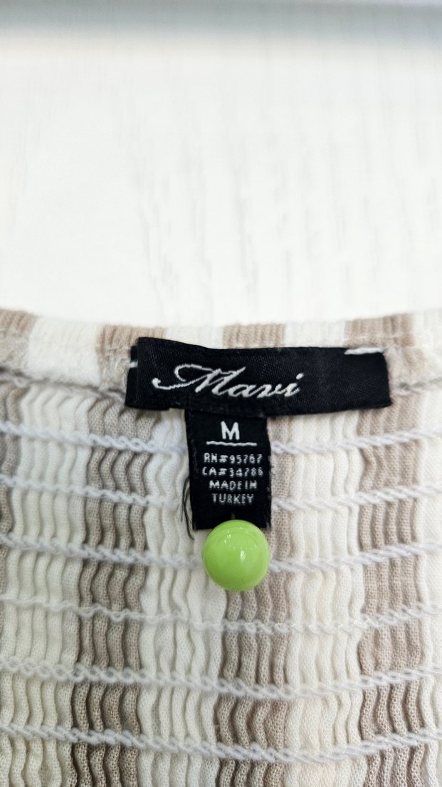  Mavi Jeans Askılı Keten Elbise - Görsel 4