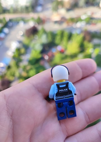 Beden Renk Orjinal Lego motorsiklet ve polis Figür