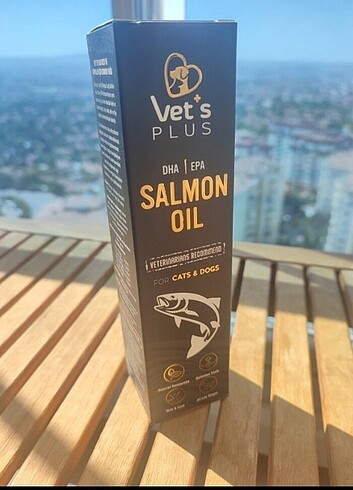 Vet's Plus kedi ve köpekler için somon yağı 200ml