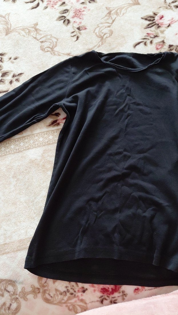 Siyah Erkek çocuk İnce Fit Uzun Kollu içlik - Görsel 3