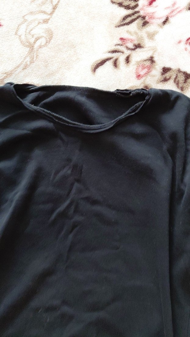 Siyah Erkek çocuk İnce Fit Uzun Kollu içlik - Görsel 2