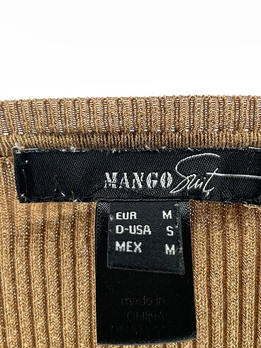m Beden kahverengi Renk Mango Bluz %70 İndirimli.