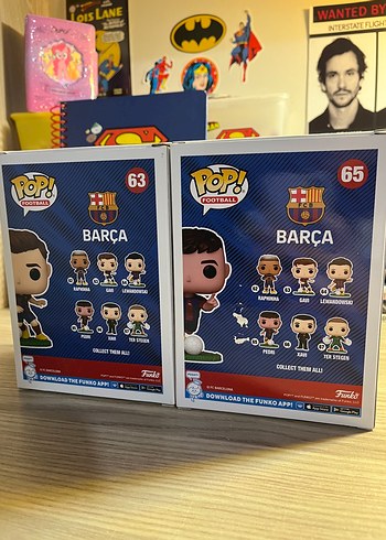 Beden Renk Barcelona Gavi ve Pedri Funko Pop Figürleri