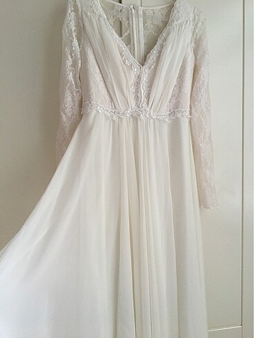 Dantel detaylı elbise - Görsel 3