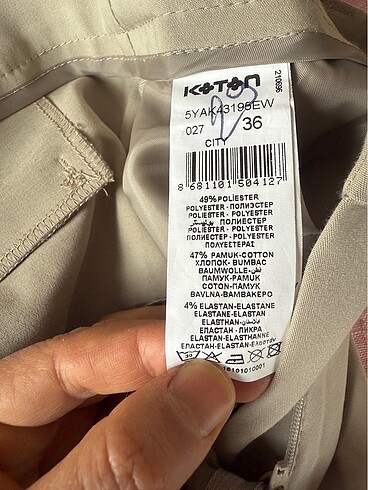 s Beden Koton kumak pantolon
