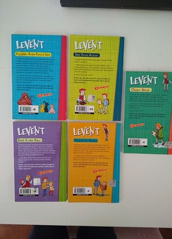  Levent 1 Serisi, 1-5 arası, 5 kitap