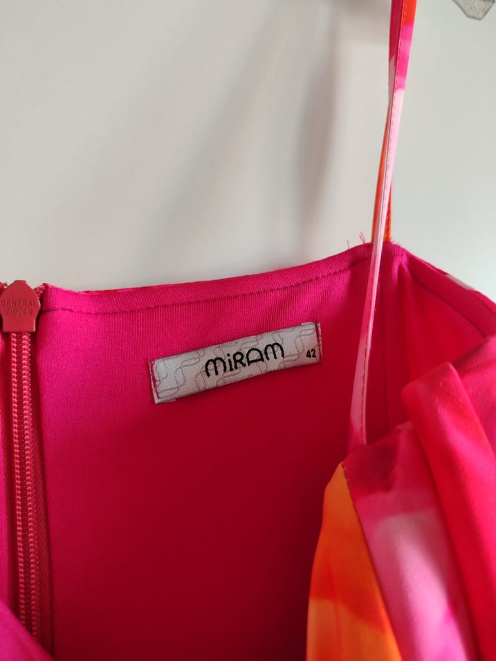 Parlak Pembe Askılı Mini Hamile Tulum - Görsel 2