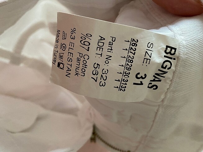 m Beden Beyaz şort