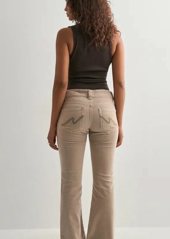 nelly kadife dusuk bel jean - Görsel 5