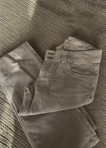 nelly kadife dusuk bel jean - Görsel 2