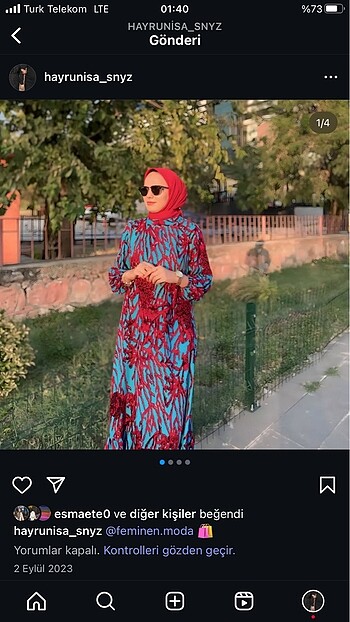 Tesettür günlük elbise