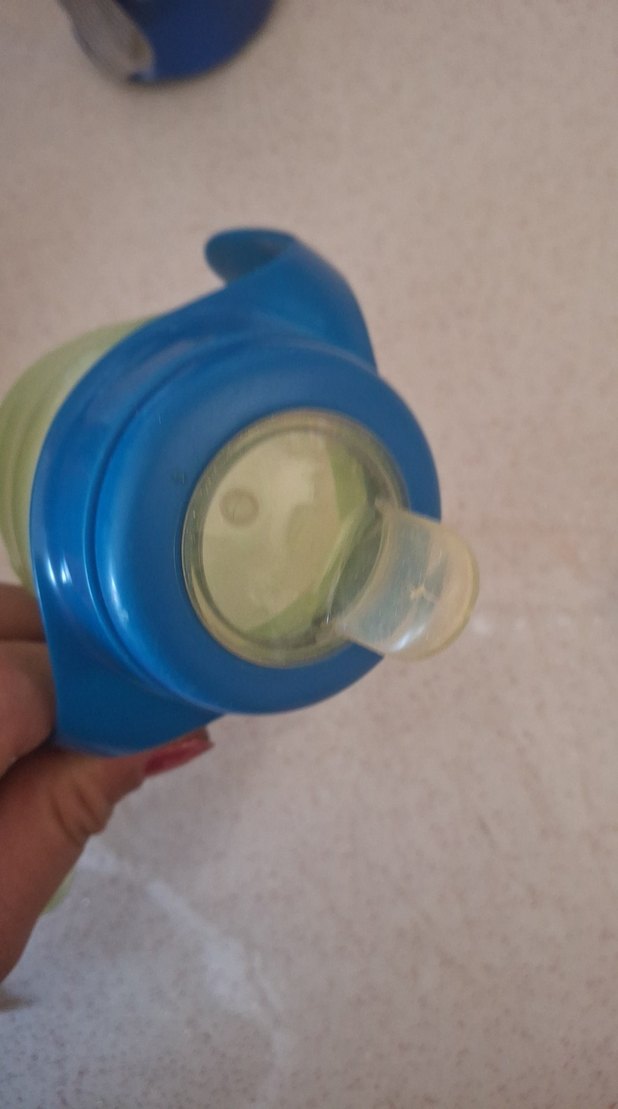 Mavi Kulplu Bebek Biberonu - Görsel 3