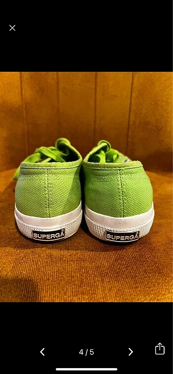 38 Beden yeşil Renk Orijinal superga
