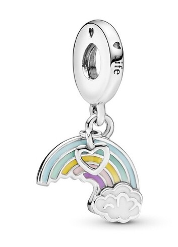 Kalp ve Gökkuşağı Charm