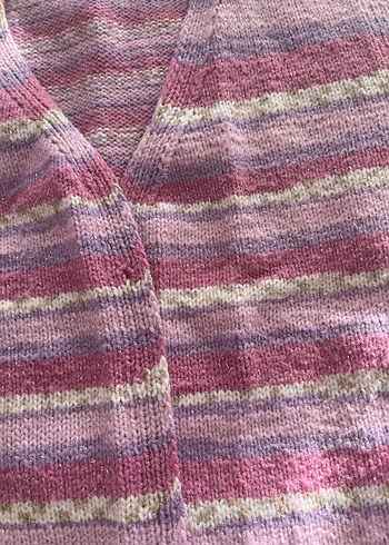 Kız Çocuk El Örgüsü Yelek - Görsel 3