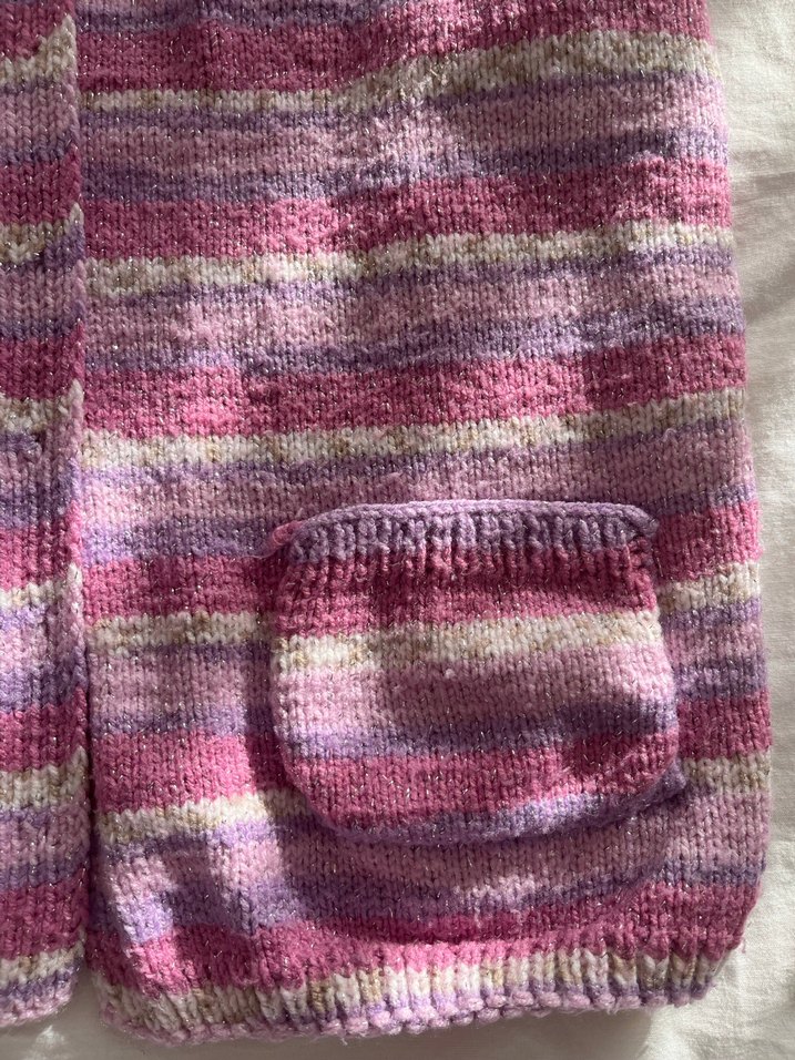 Kız Çocuk El Örgüsü Yelek - Görsel 2