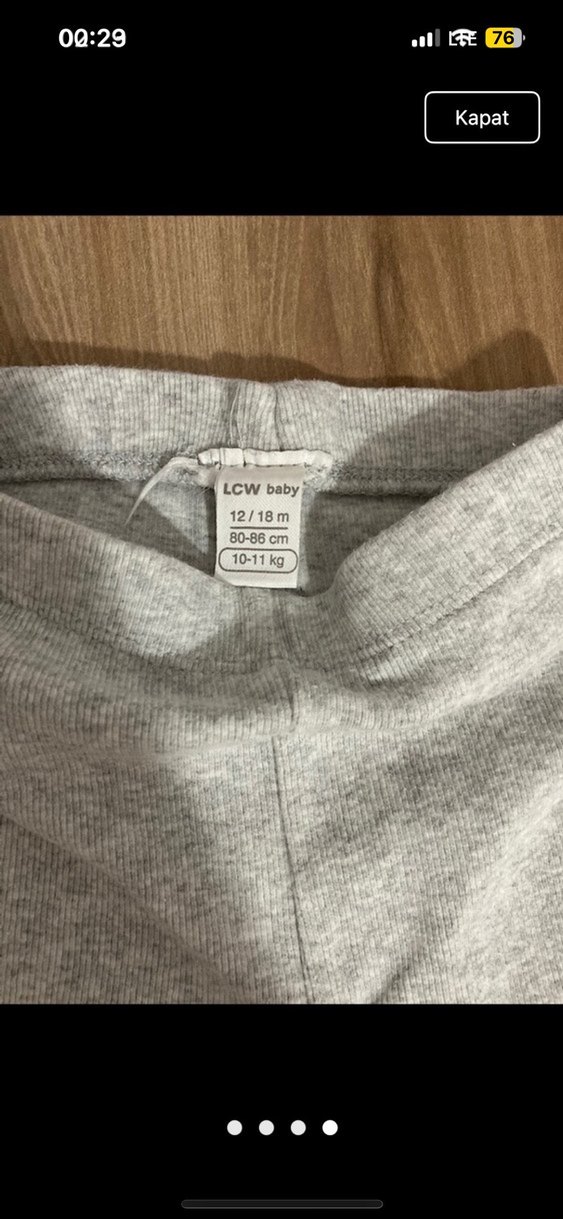 Kız Çocuk İkili Esnek Tayt - Görsel 4