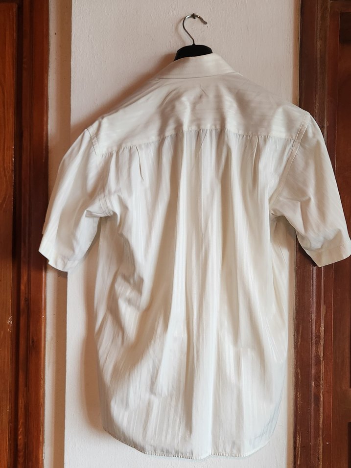 Jan Mayen - Kısa Kollu Erkek Krem Gömlek - Görsel 2