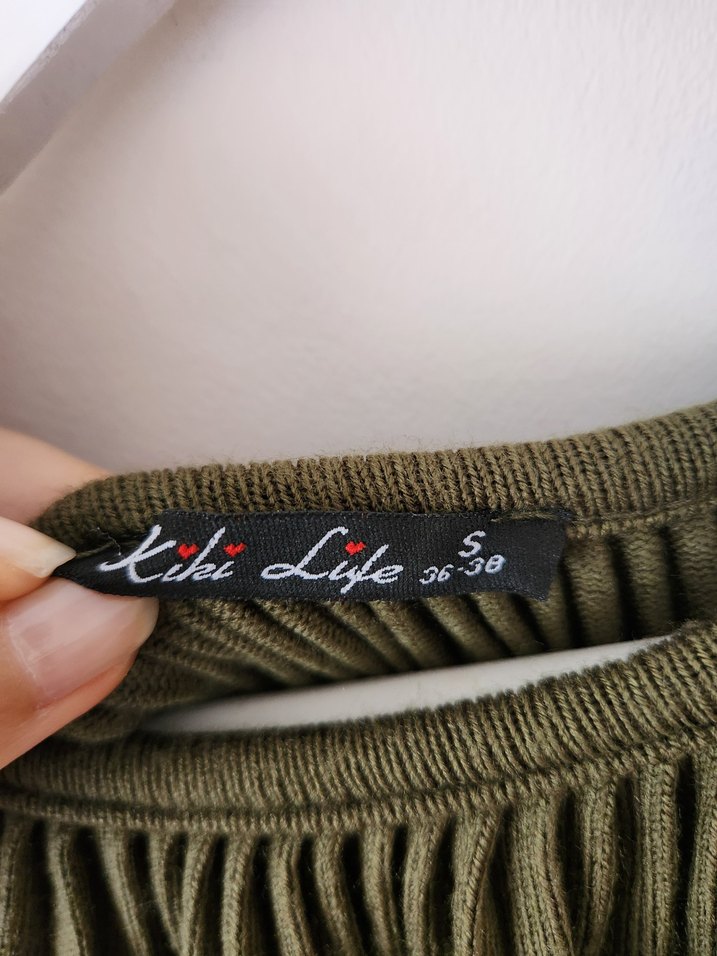 Kadın Haki Midi Elbise - Görsel 4