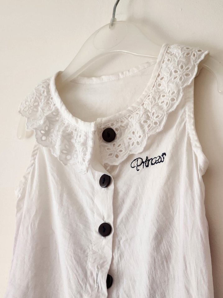 Kız Çocuk Dantelli Pamuklu Elbise - Görsel 2