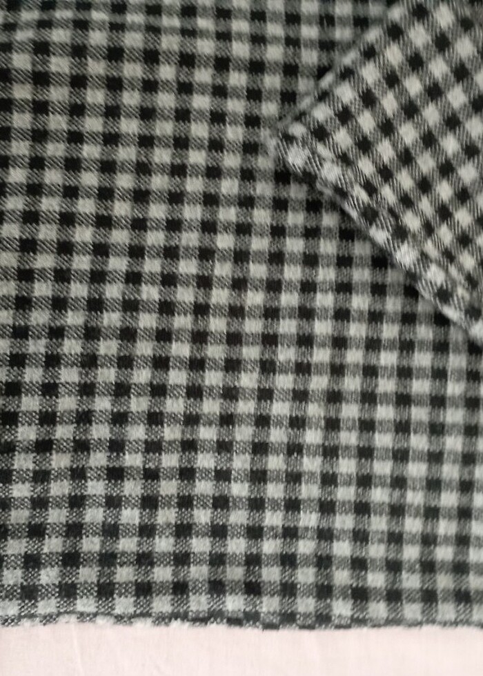 Kareli uzun kol tişört  - Görsel 4