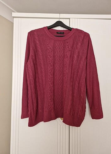 LC Waikiki LCW Fuşya kazak 