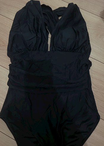 Trendyolmilla Siyah Drapeli Kadın Mayo - Görsel 3