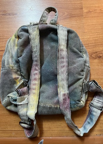 Gri Batik Desenli Kot Sırt Çantası - Görsel 2