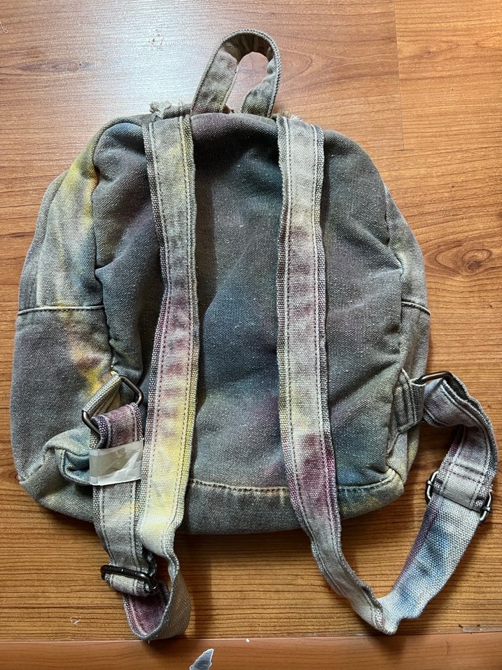 Gri Batik Desenli Kot Sırt Çantası - Görsel 2