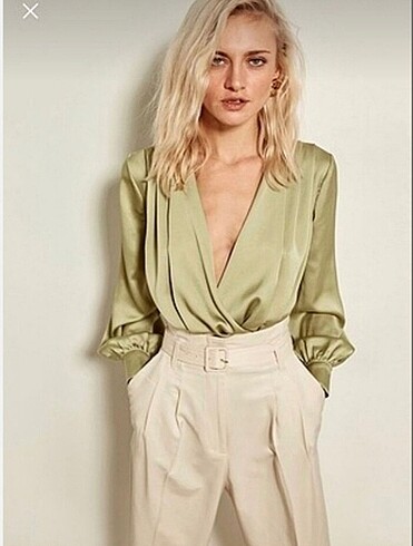 Trendyolmilla Kruvaze Saten Body