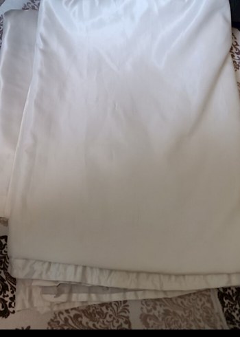  Beden Beyaz Parlak Düz güneşlik perde
