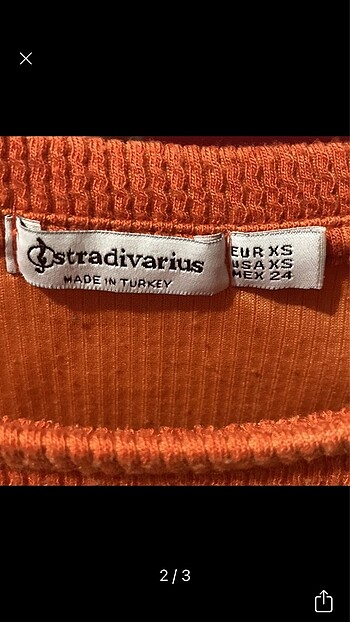 Stradivarius stradivarius turuncu crop