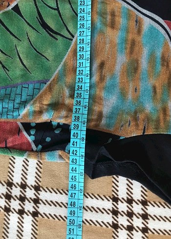 Desenli Bohem Elbise - Görsel 8