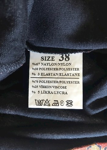 Desenli Bohem Elbise - Görsel 10