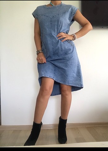 Bohem  Kot Elbise - Görsel 5