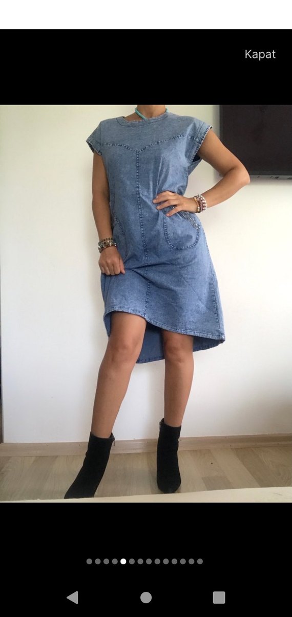 Bohem  Kot Elbise - Görsel 5