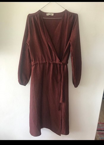 bağlamalı elbise - Görsel 9