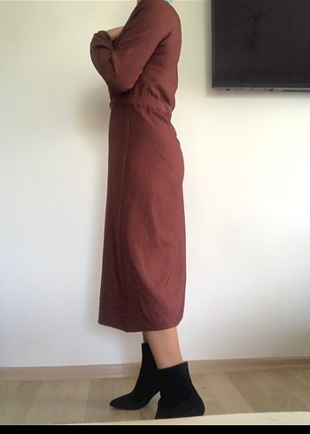 bağlamalı elbise - Görsel 3
