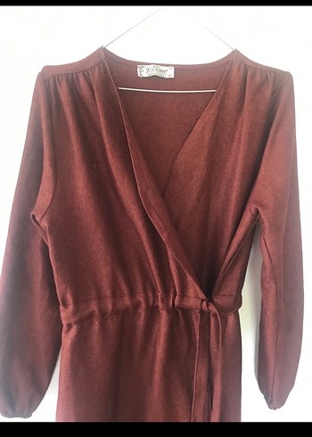 bağlamalı elbise - Görsel 13