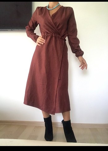 bağlamalı elbise - Görsel 2