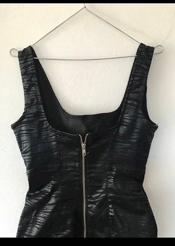 Siyah Desenli  Elbise - Görsel 5