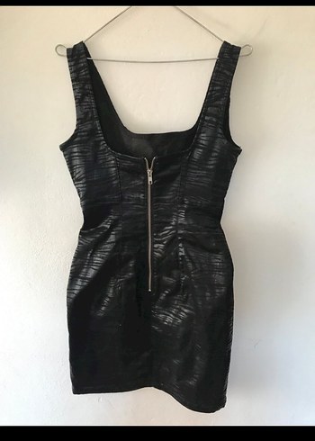 Siyah Desenli  Elbise - Görsel 6