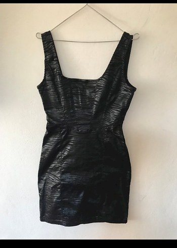 Siyah Desenli  Elbise - Görsel 2