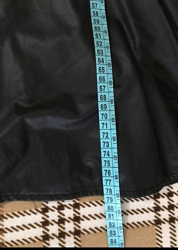 Siyah Suni Deri Elbise - Görsel 11